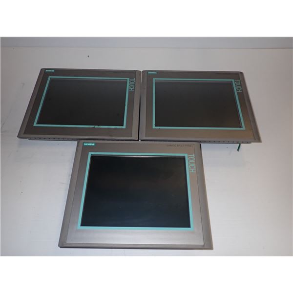 (3) Siemens # 1P 6AV6 644-0AA01-2AX0 MP 377 12" Touch Screen