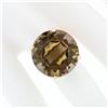 Image 3 : Vintage 14K Gold Large Round Smoky Quartz High Profile Solitaire Cocktail Ring