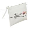 Image 2 : Christian Dior White Leather Paradise Zip Pouch Wallet
