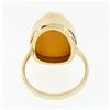 Image 6 : Vintage 14k Yellow Gold Bezel Set Carved Shell Cameo Ring w/ High Relief Angel