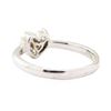 Image 3 : 0.41 ctw Diamond Heart Shaped Ring - 14KT White Gold