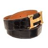 Image 2 : Hermes Black Leather Constance Belt