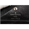 Image 6 : Louis Vuitton Black Taiga Leather Porte Monnaie Boite Wallet