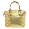 Image 3 : Louis Vuitton Gold Suhali Leather Lockit Satchel Bag