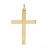 Image 2 : Large Antique Esemco 10K Rosy Yellow Gold Puffed Engraved Polished Cross Pendant