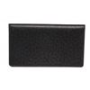 Image 1 : Louis Vuitton Black Leather Checkbook Cover Wallet