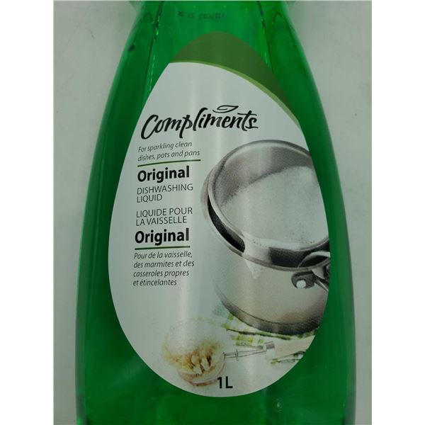 Compliments Original Dishwashing Liquid (4 x 1L)