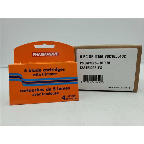 Pharmasave 5 Blade Cartridges (6 x 4)