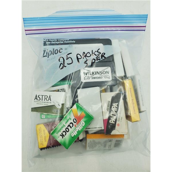 Double Edge Stainless Steel Premium Blades (25 x 5blades)