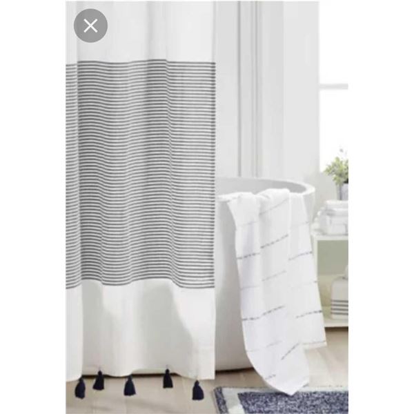 Panama Stripe 72in x 72in Shower Curtain