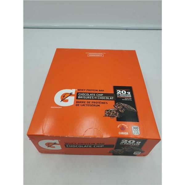 Gatorade Whey Protein Chocolate Chip Bar (12 x 80g)
