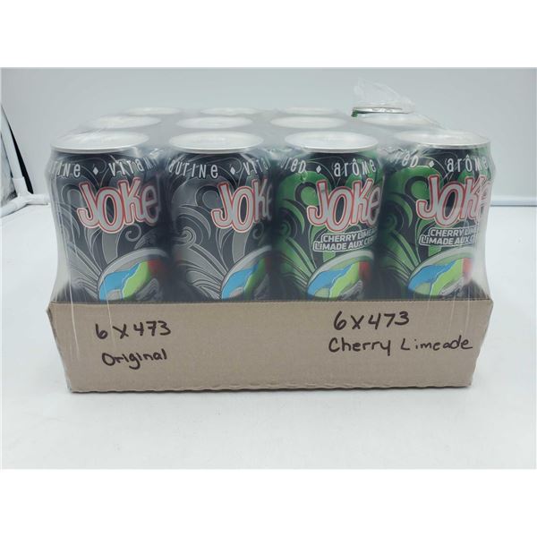 Joker Cherry Limeade and Original Flavour Energy Drinks (12 x 473ml)