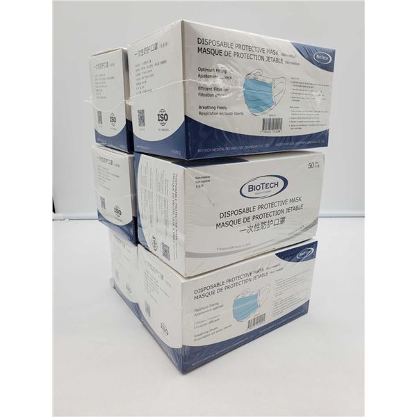 BioTech Disposable Protective Masks (6 x 50)
