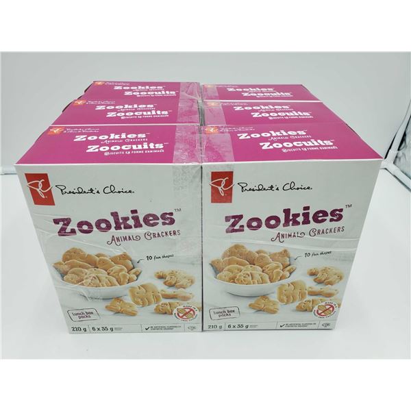 Presidents Choice Zookies Animal Crackers (6 x 6-35g Packs)