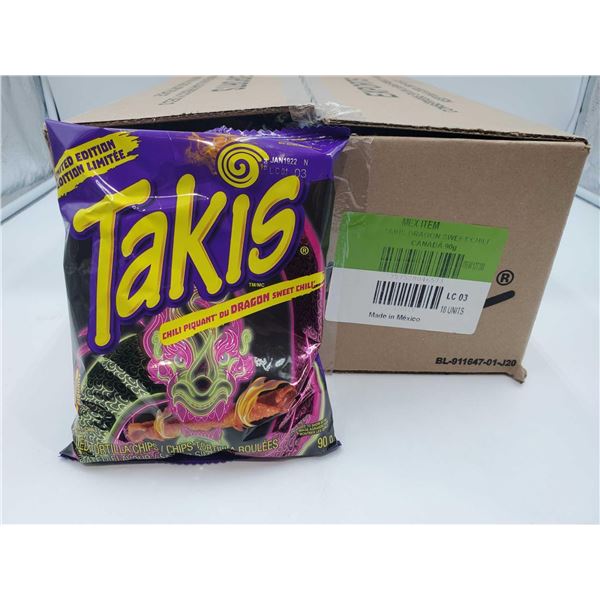 Takis Dragon Sweet Chili Rolled Tortilla Chips (18 x 90g)