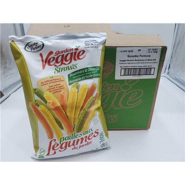 Garden Veggie Straws-Rosemary & Olive Oil (12 x 120g)