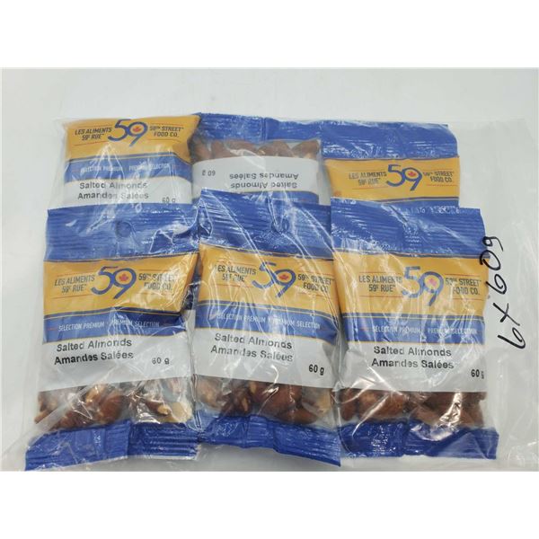 59th Street Salted Almonds (6 x 60g)