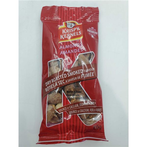 Krispy Kernels Dry Roasted Smoked Almonds (10 x 60g)