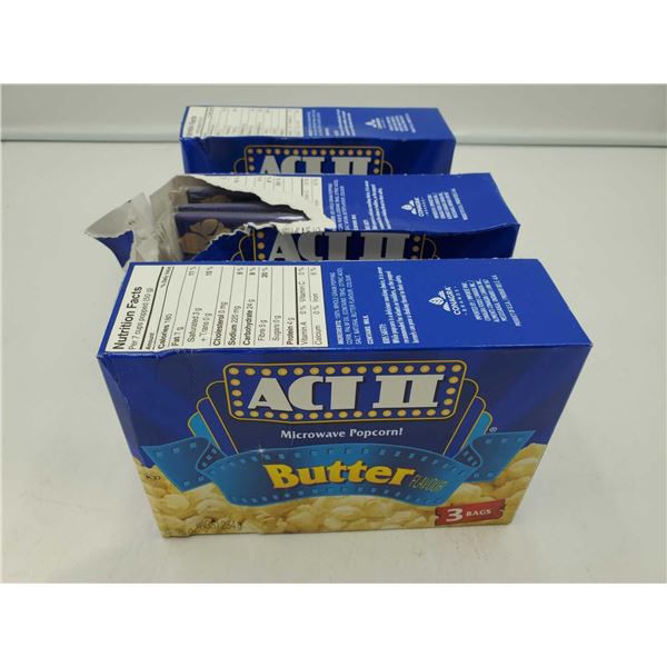 Act II Butter Microwave Popcorn (3 x 3)