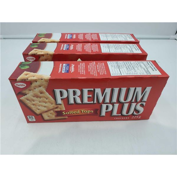 Premium Plus Salted Tops Crackers (3 x 225g)