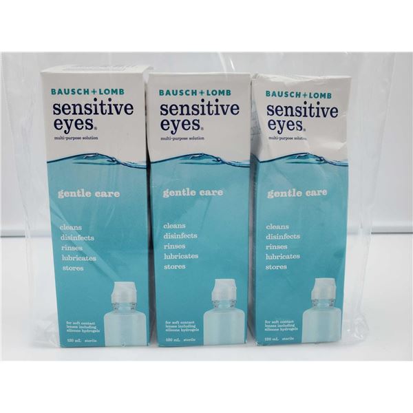 Bausch & Lomb Sensitve Eyes Gentle Care Contact Solution (3 x 120ml)