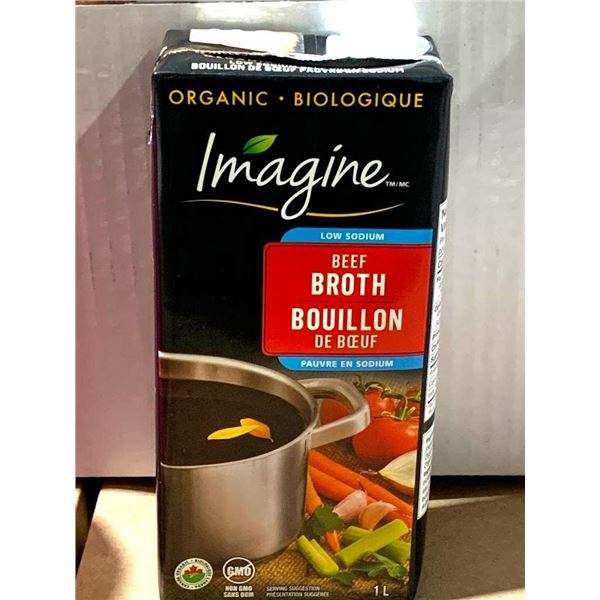 LOONIE LIQUIDATION - Imagine Organic Beef Broth 1L Carton