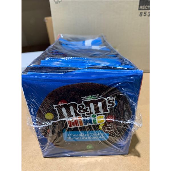 M&M Minis prepackaged cookies box of 10 pouches chocolate