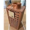 Image 1 : Paradise indoor/outdoor antique copper style patio lantern approx 14 inches high