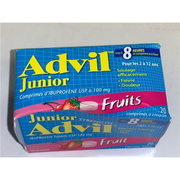 Advil Junior Inuprofen 8 Hour Fruits 20 x 100mg