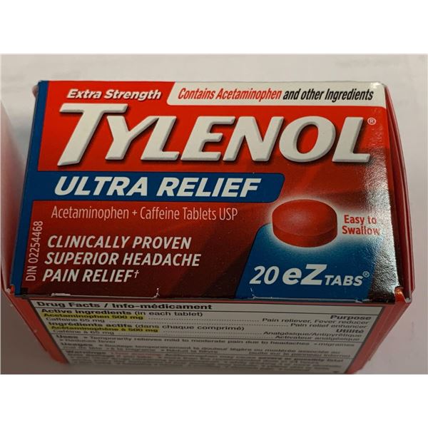 Tylenol Extra Strength Ultra Rekief eZ Tbs 20 x 500mg