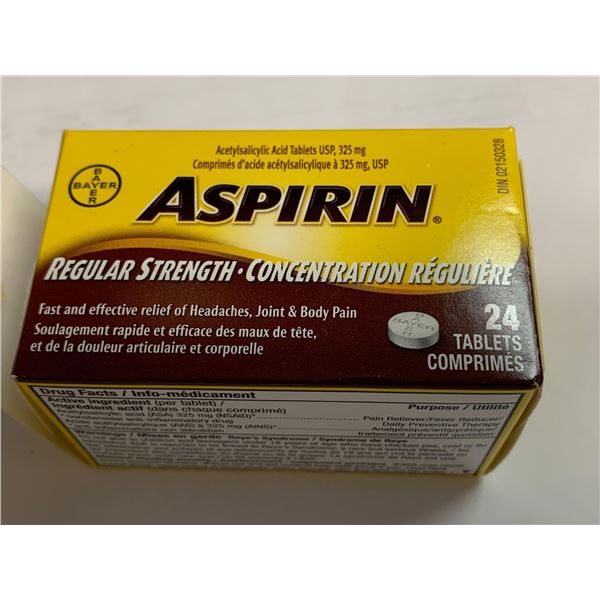 Aspirin Regular Strength Tablets 24 x 325mg