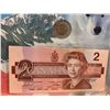Image 3 : Royal Canadian Mint Changing Times 1996 Commemorative $2.00 Bill replaced by thr Twoonie