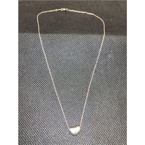 Vintage Tiffany & co. Stamped Silver .925 Pendant and chain Set with appraisal $1,700.00