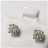 Image 3 : 14K White Gold Diamond (0.8Ct,I2-3,G-H) Earrings (~weight 0.79g), Made in Canada, Appraised Retail $