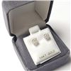 Image 5 : 14K White Gold Diamond (0.8Ct,I2-3,G-H) Earrings (~weight 0.79g), Made in Canada, Appraised Retail $