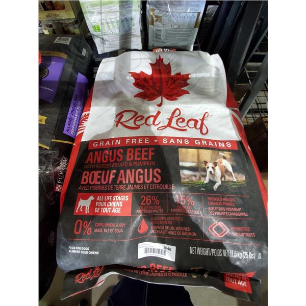 Red Leaf Angus Beef, Russet Potato & Pumpkin Dog Kibble 25 Lbs