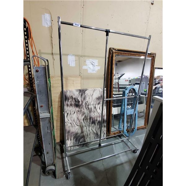 Rolling Wardrobe Rack