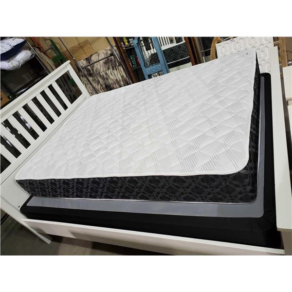 NEW Floor Model Brand Name Double Mattress with zoned pocket coils and high density gel foam FIRM