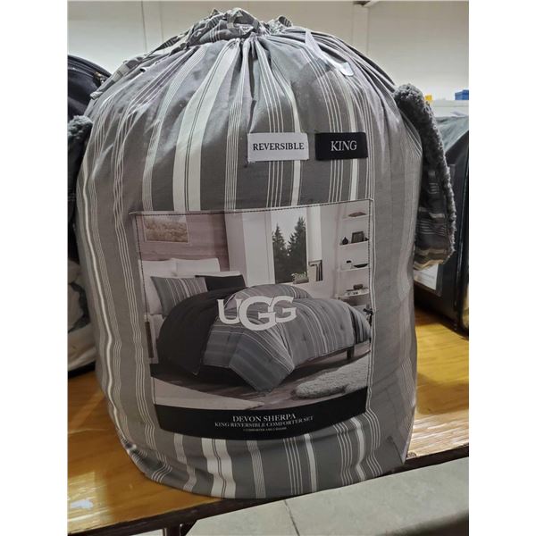*NEW* UGG Devon Sherpa King Comfotor Set , Comfortor & 2 Shams