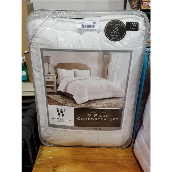 *NEW* Wamsutta- Lustleigh 5 Piece Comfortor Set - Twin Size