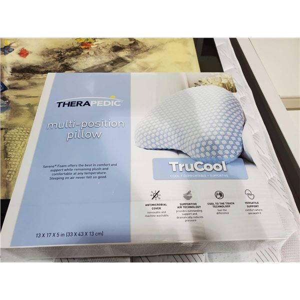 *NEW* Therapedic Multi Position Tru Cool support Pillow