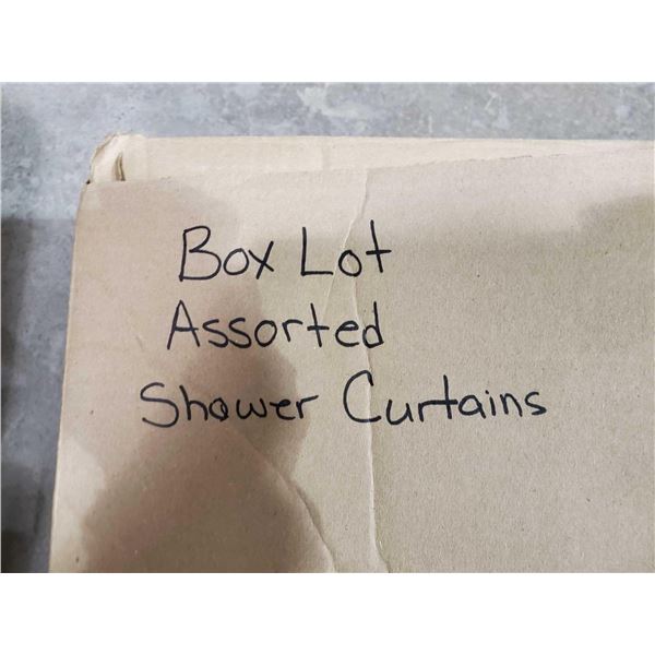 Box Lot Assorted Shower Curtains