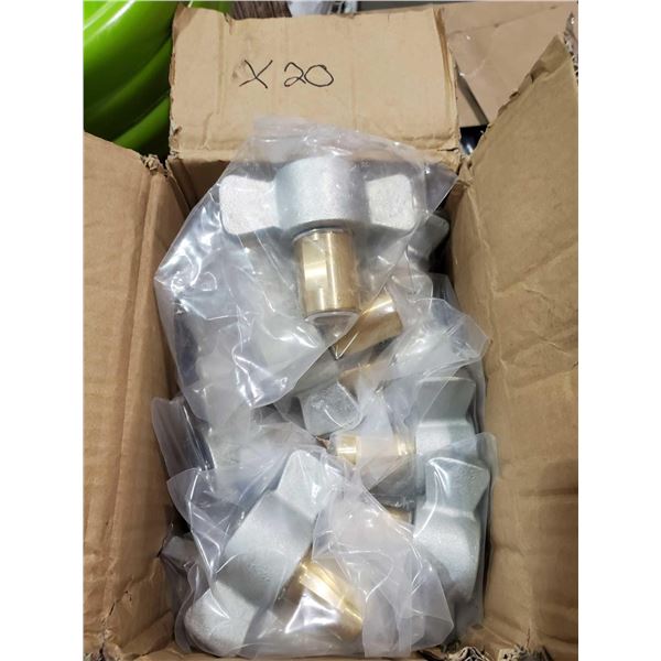 *NEW* Hydraulic Thread to Connect Fitting Coupler with Iron Nut 3/4" 20 Count