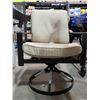 Image 2 : *NEW* 360 deg Spinning Patio Chair with Removable Cushions