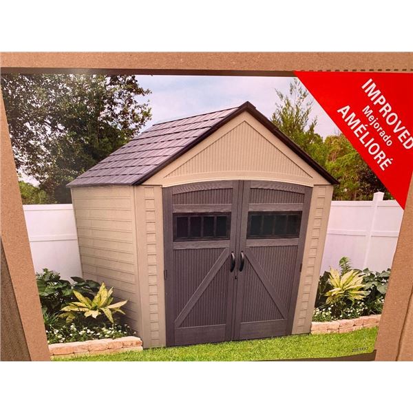 NEW Rubbermaid Roughneck 7'x7' Storage Shed - Freight claim, package has slight damage but box looks