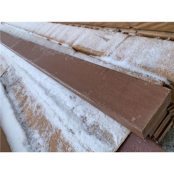 PALLET LOT - 80 PIECES of NEW Composite 2" x 4" x 6ft Decking Boards - Cedar