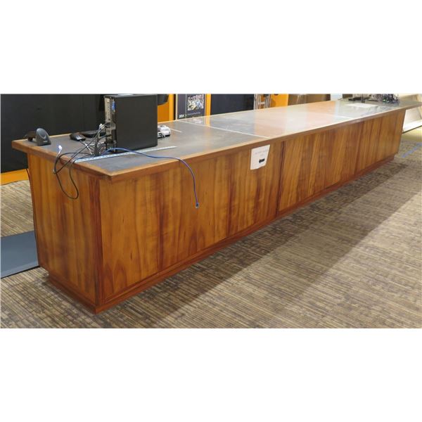 Production Station w/ Wooden Cabinets, Koa Veneer, Drawers & Shelving