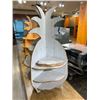 Image 2 : Wooden Pineapple Motif Display Shelving Unit - Whitewashed Tone