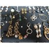 Image 8 : Multiple Pair Earrings: Pearl, Bead & Stone, Chandelier, Hoops, etc