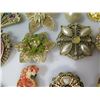 Image 8 : Multiple Costume Brooches: Birds, Fans, Stars, Stone Accents, Animals, etc